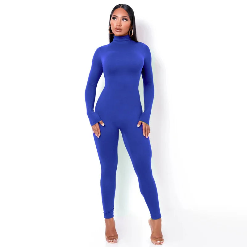 Long Sleeve Jumpsuit Female One Piece 