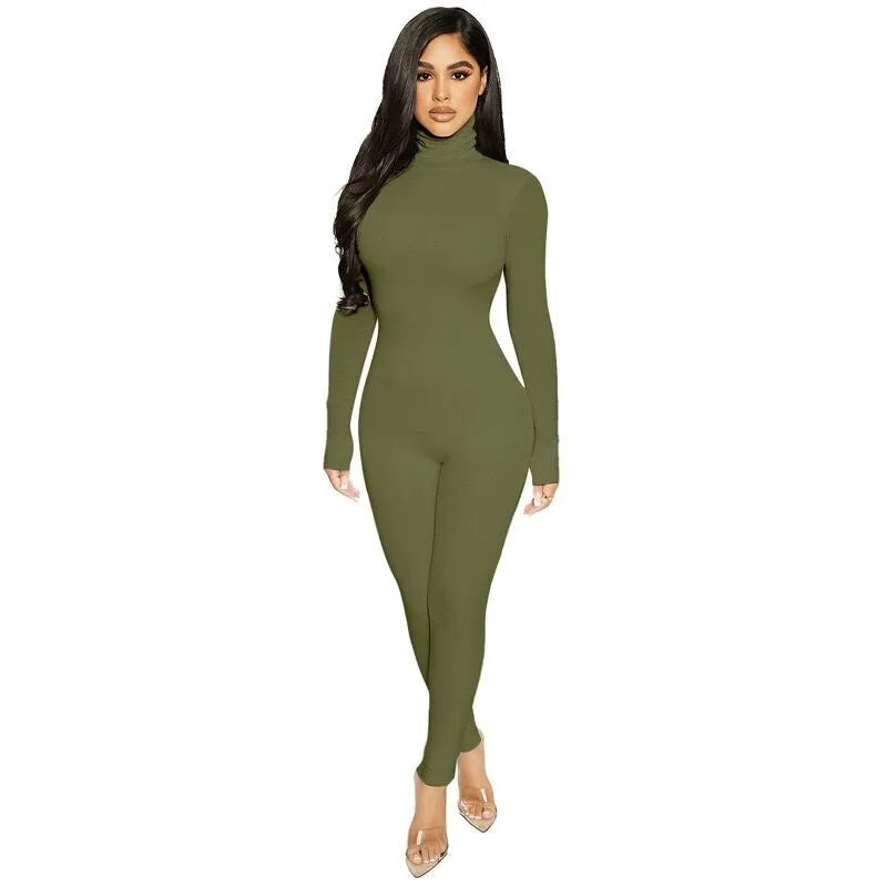 Long Sleeve Jumpsuit Female One Piece 